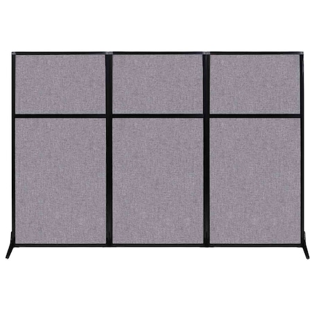 Versare Work Station Screen 99" x 70" Cloud Gray Fabric 1841308